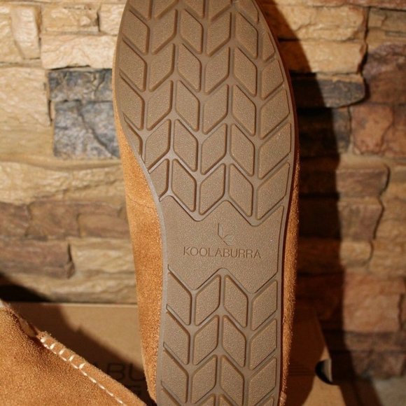 UGG KOOLABURRA SUEDE FUR MOCCASSIN SLIPPERS - Picture 3 of 7